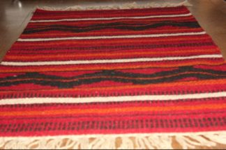 Rood handgeweven tapijt Sinaï van wol L (200x120)