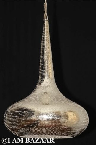 Zilverkleurige Arabische hanglamp