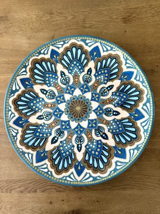 Handgeschilderd kunstwerk- aardewerk bord - Special Edition